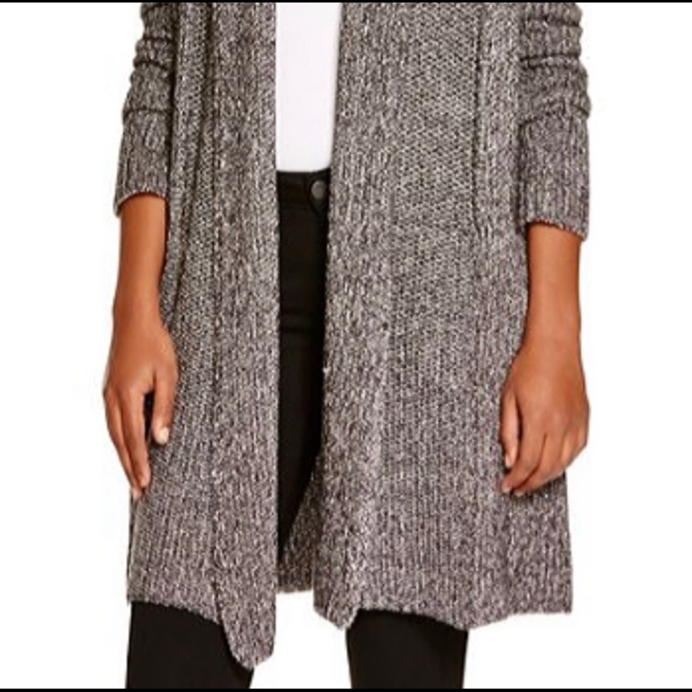 NYDJ Metallic Gray Cardigan - Picture 5 of 8